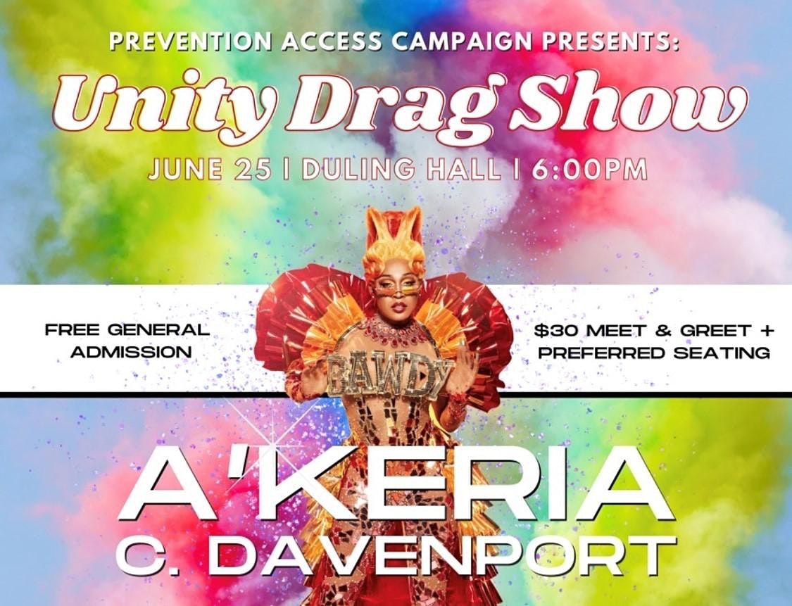 Unity Drag Show with AKERIA C. DAVENPORT at Duling Hall, Jackson on ...
