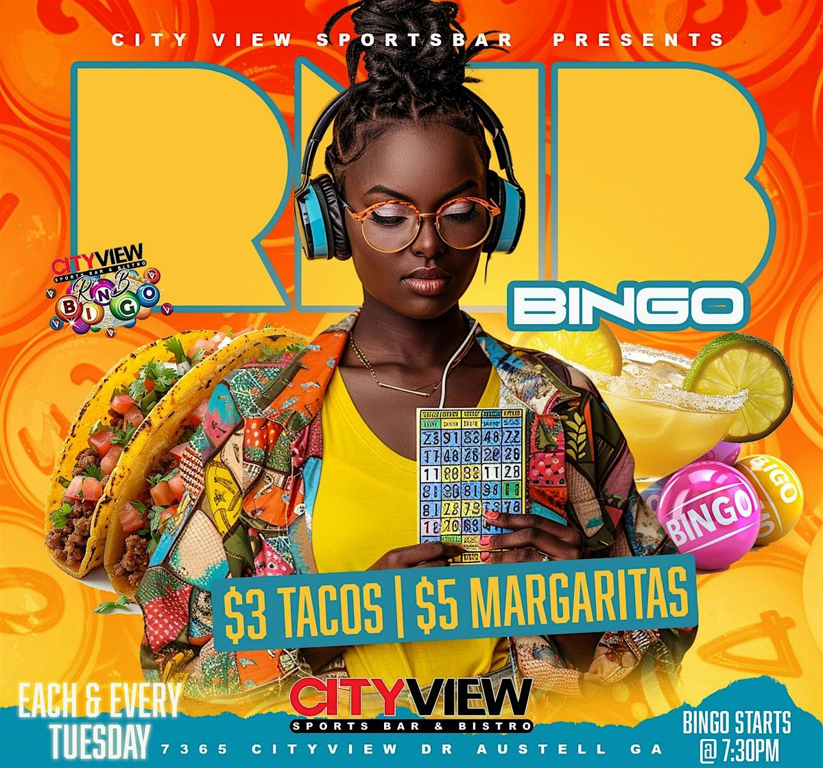 R&B BINGO at CITY VIEW SPORTSBAR