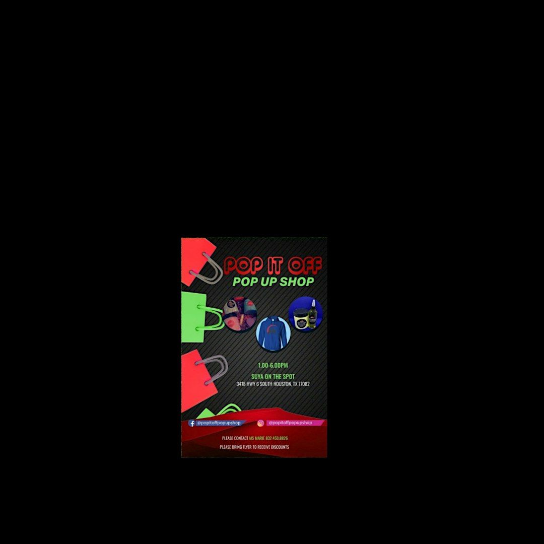 POP IT OFF POP UP SHOP at Suya On The Spot, Houston on 27th April, 2024