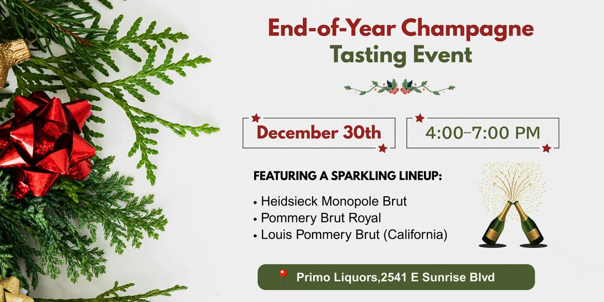 End-of-Year Champagne Tasting Event