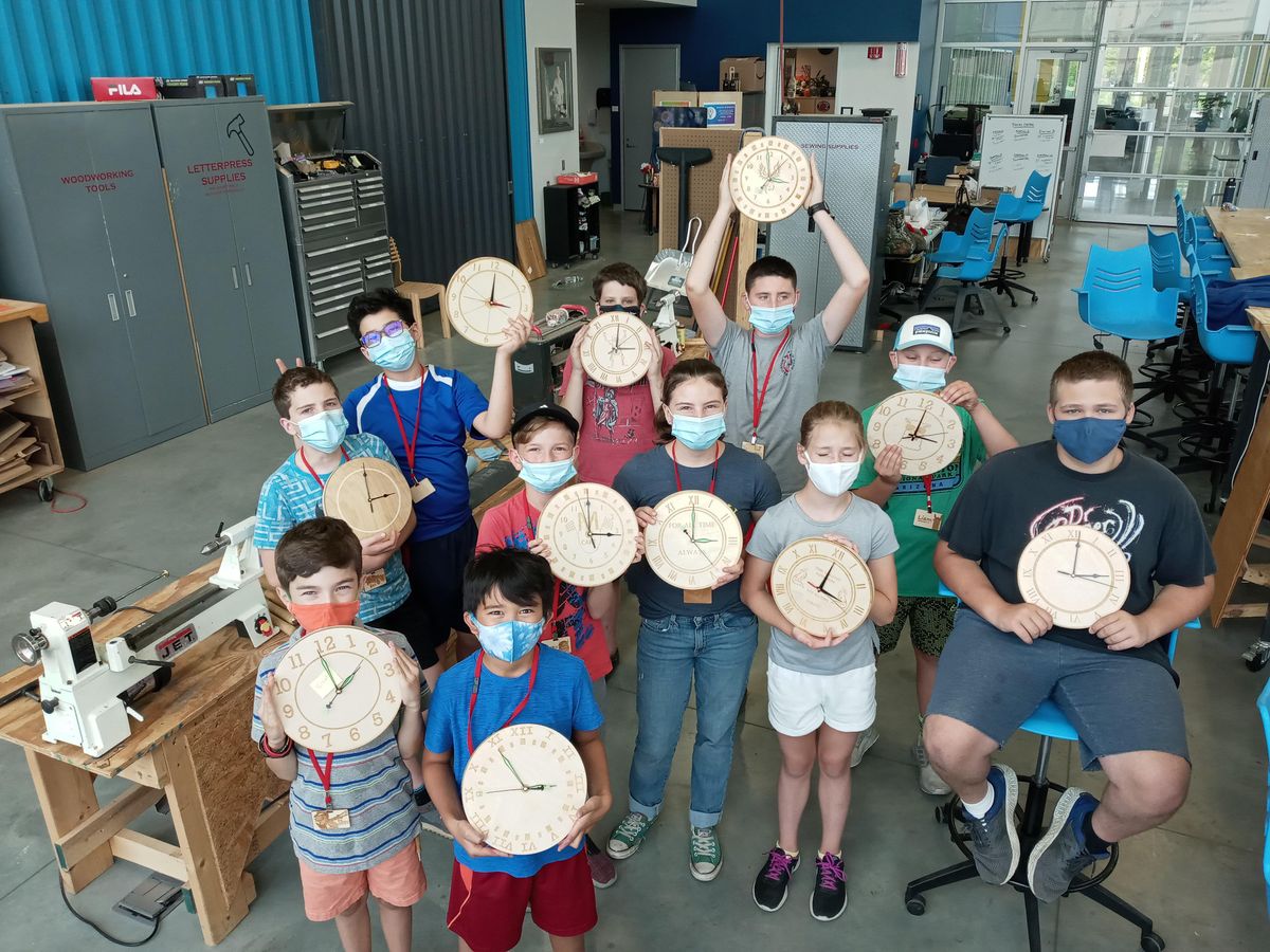 Summer Fab Lab Boot CAMP kids, laser, 3D printing, sewing vinyl cutting