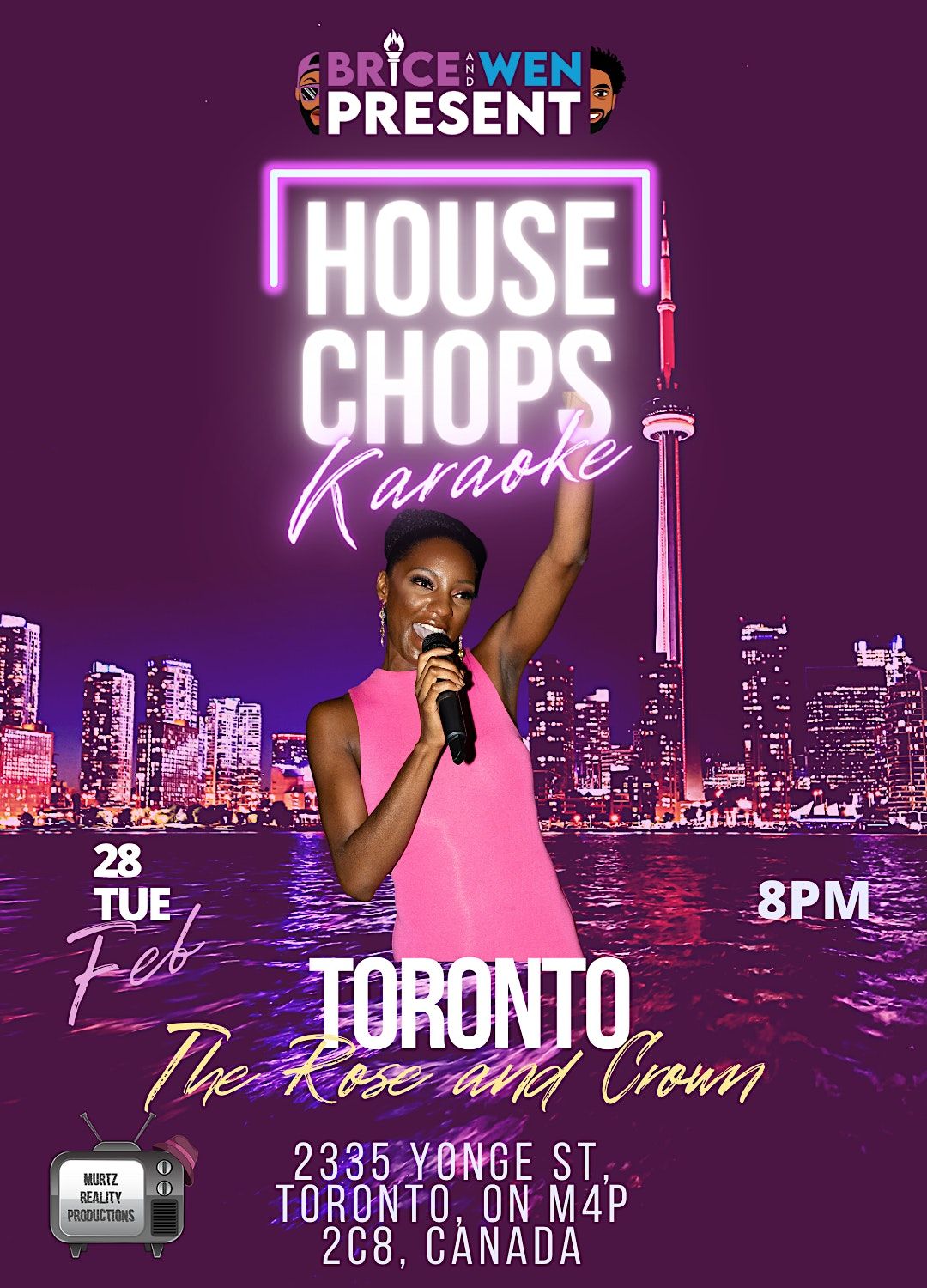 House Chops Karaoke Survivor Pre Premiere Party The Rose And Crown Toronto On February