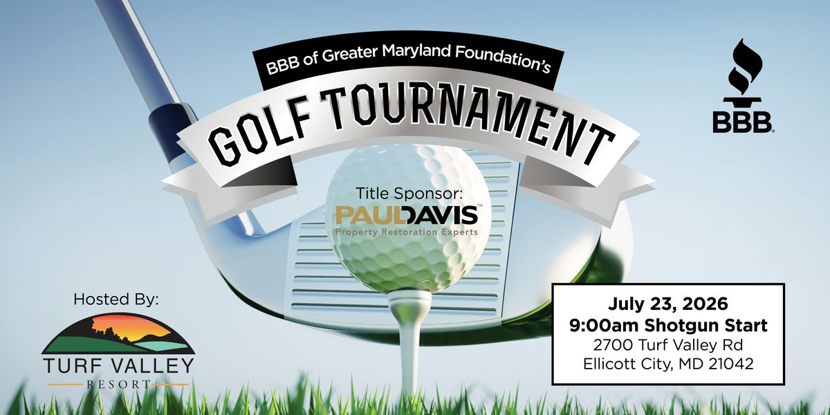 2026 Golf Tournament hosted by BBB, Greater Maryland