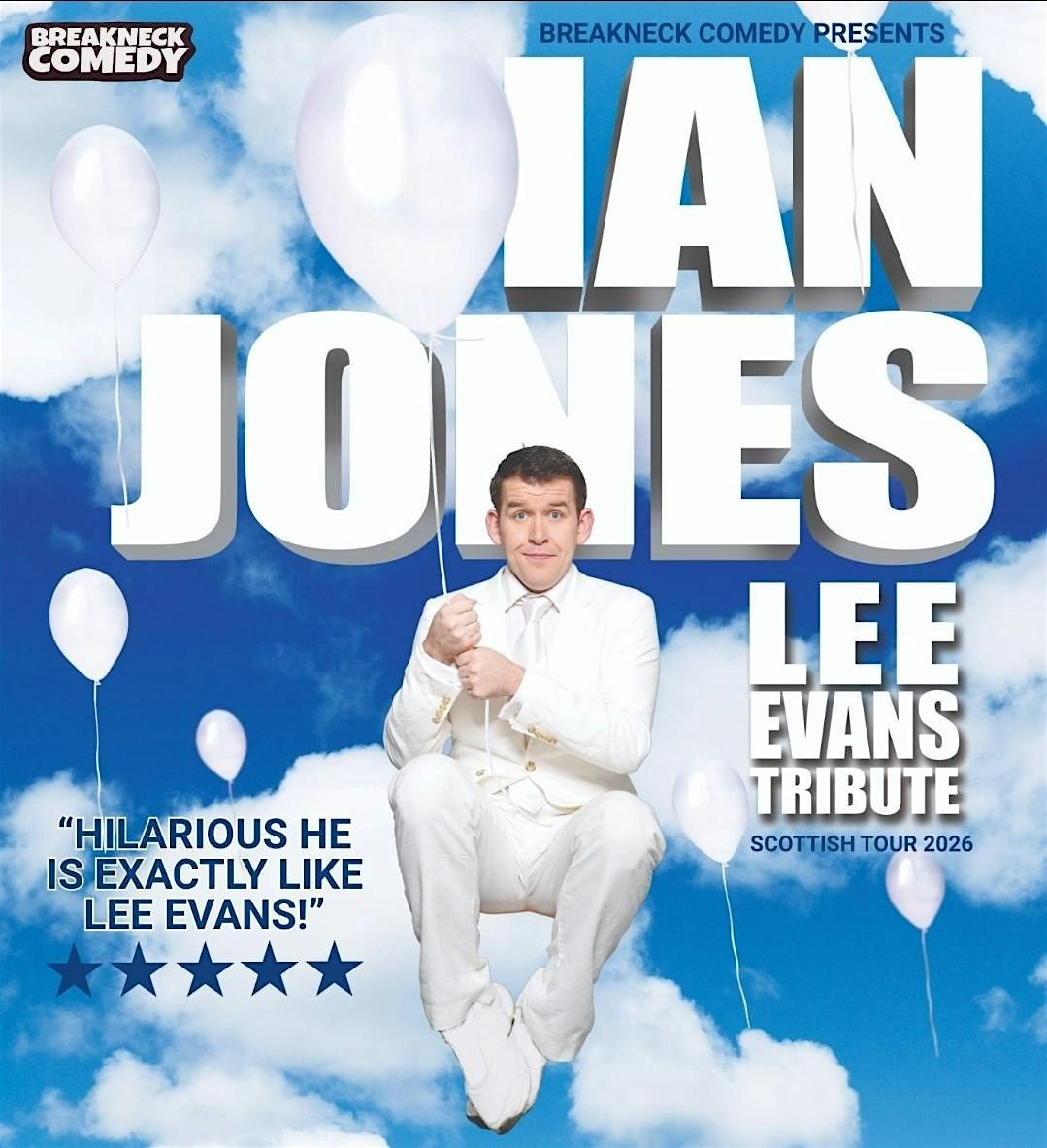 Lee Evans Tribute at Breakneck Comedy, Aberdeen on 7th November, 2026