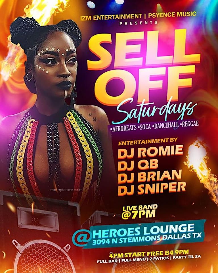 Afro Caribbean Night | SELL OFF SATURDAYS