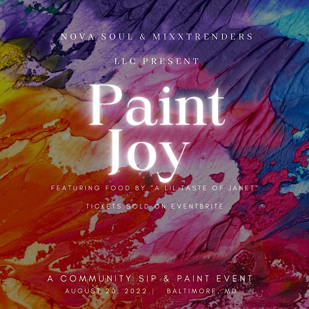 Paint Joy An expressive , abstract paint and sip Michele Blue Yoga