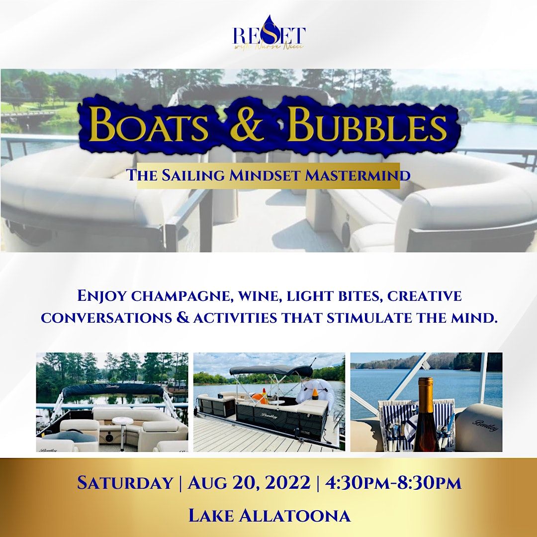 Boats & Bubbles The Sailing Mindset Mastermind Lake Allatoona