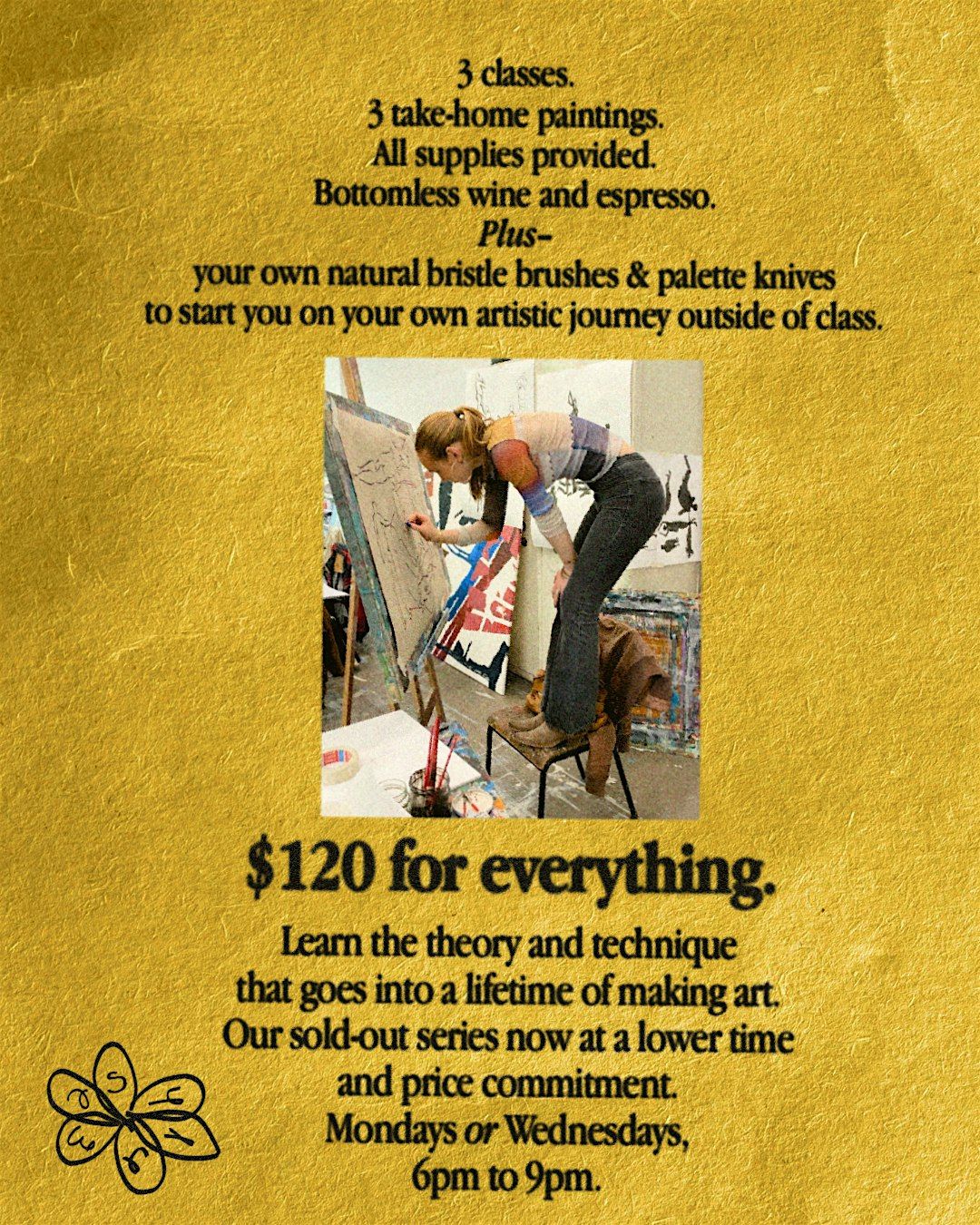 OIL PAINTING AND SIP w\/ BOTTOMLESS WINE (3 PART SERIES) - (AGE 21+)