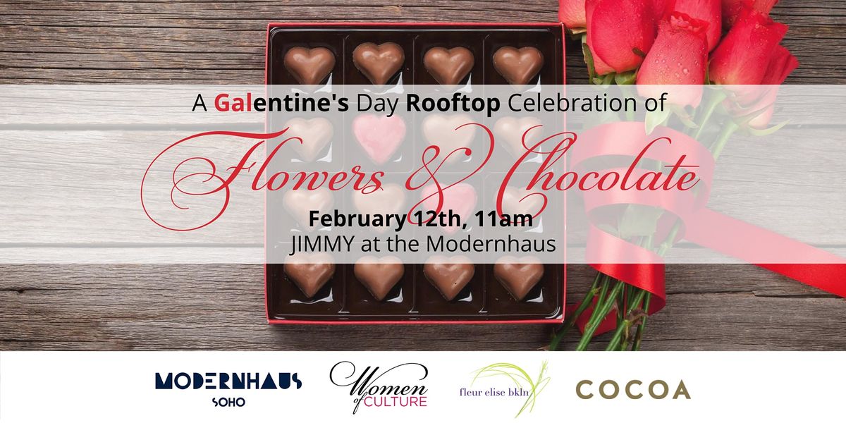 A Galentine's Day Rooftop Celebration of Flowers & Chocolate