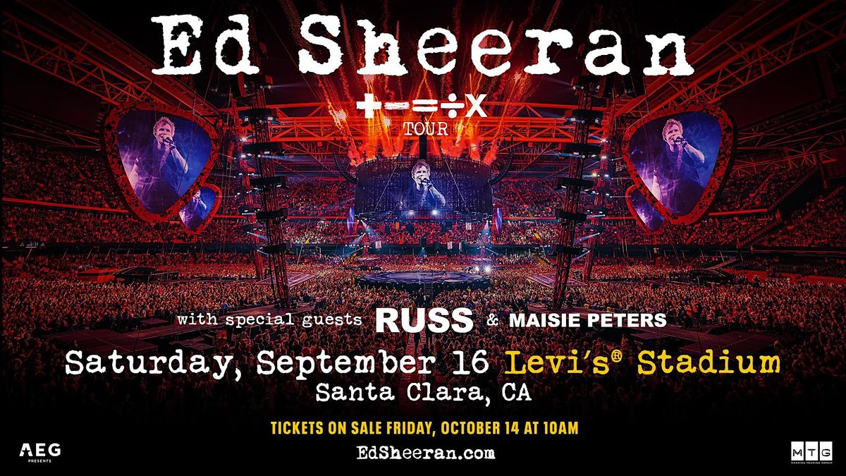 ED SHEERAN Shuttle Bus to LEVIS STADIUM 9/16/2023 | Westwood (Pickup ...