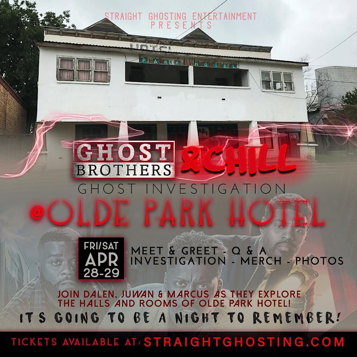 Straight Ghosting Ent. brings the Ghost Brothers to Olde Park Hotel