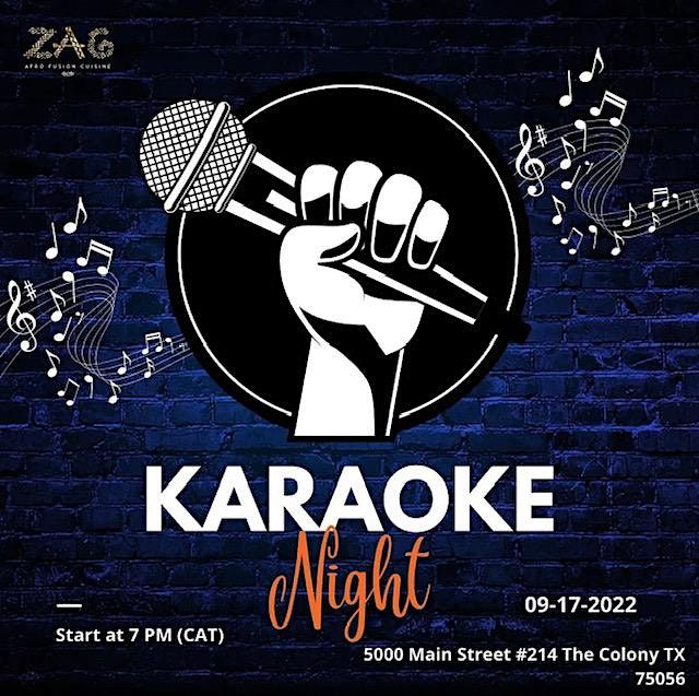 Zag Afro Fusion Karaoke Nights | zag Afro Fusion Cuisine, The Colony ...