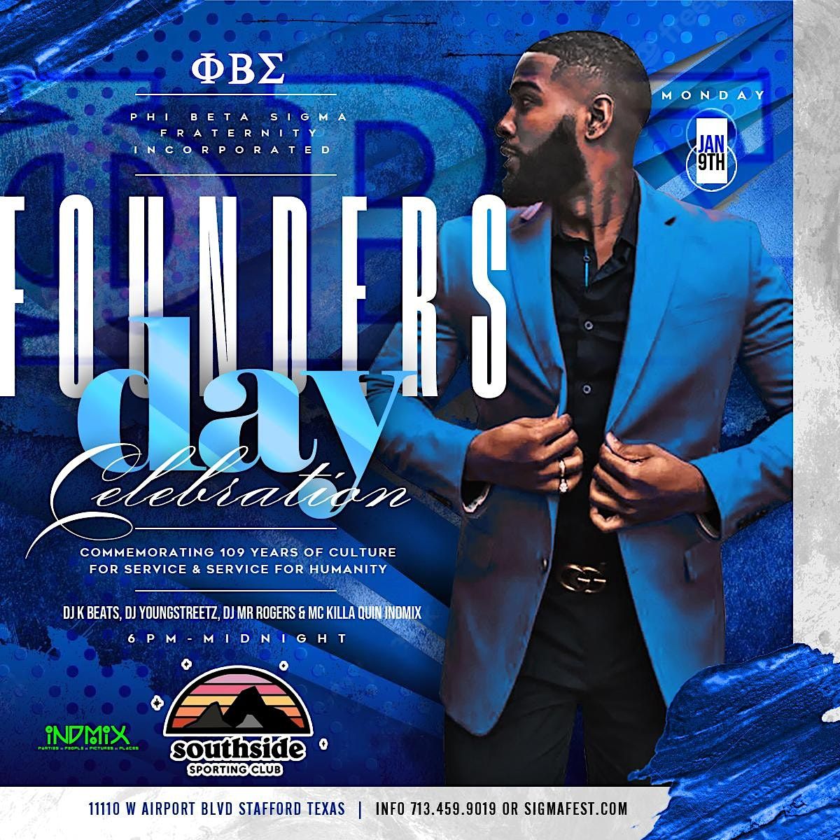 Phi beta sigma founders day celebration mon jan 9th 2023 southside