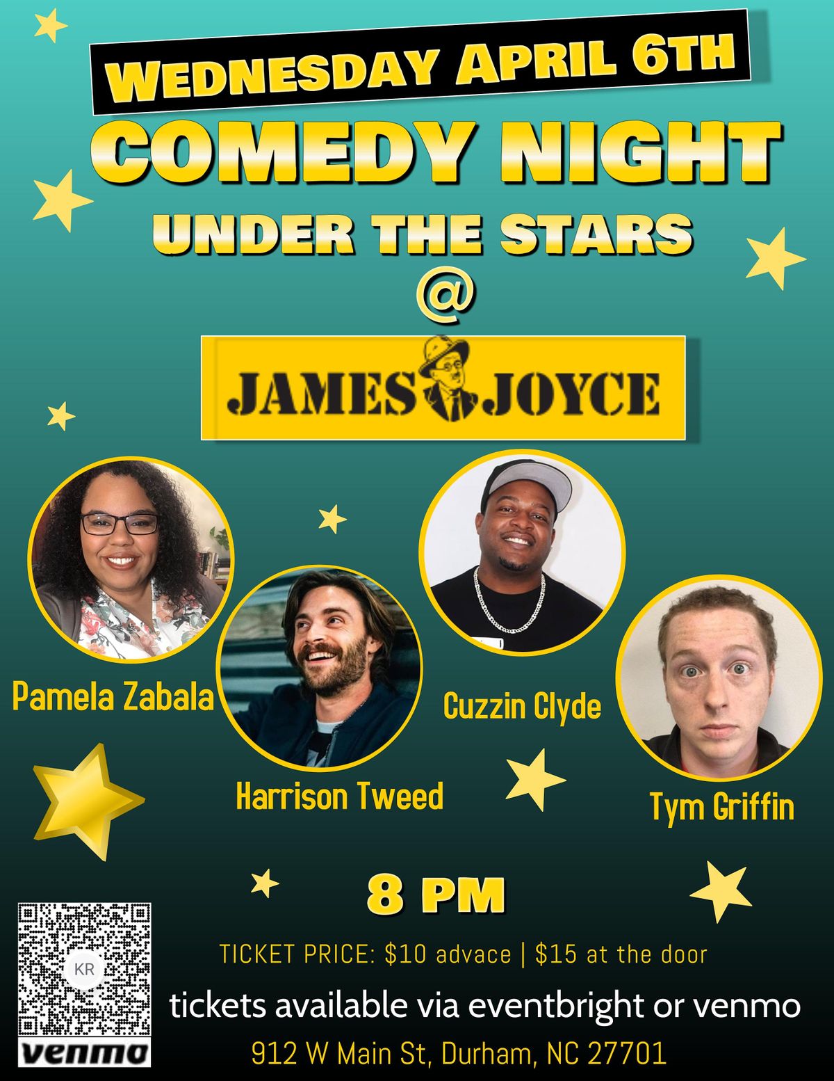 Comedy Night Under The Stars at The James Joyce!