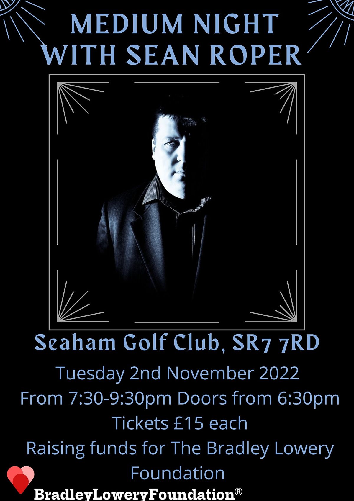 An Evening of Mediumship with Sean Roper | Seaham Golf Club | November ...