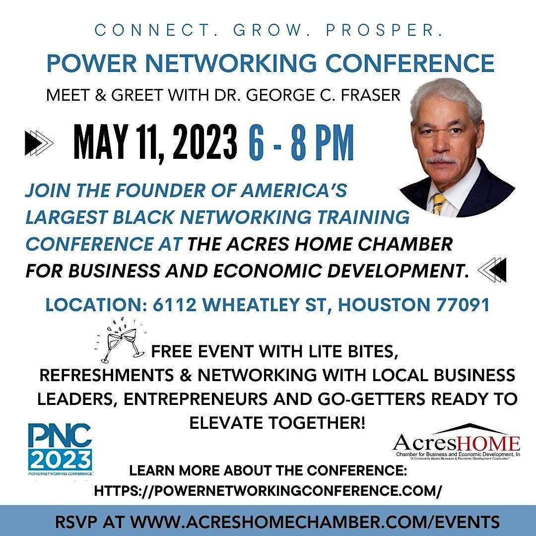 Power Networking Conference Meet and Greet at Acres Home Chamber 6112