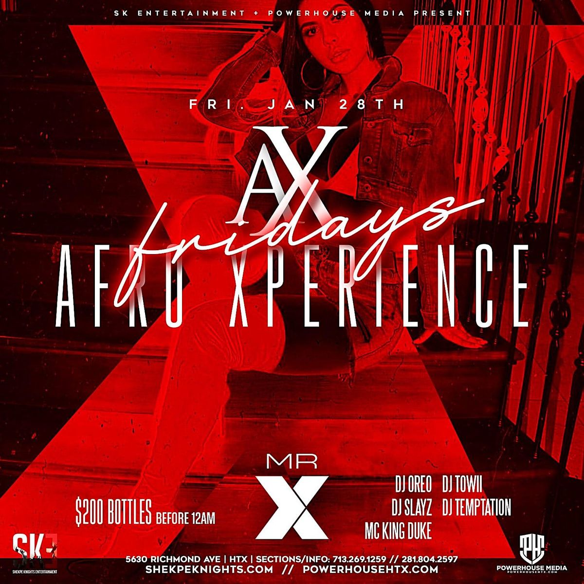 to Afro Xperience Fridays at Mr X Mr X Lounge, Houston, TX