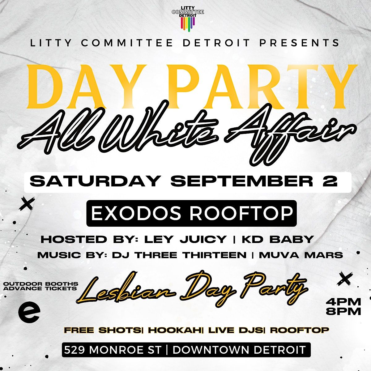 All White Affair At Exodos Rooftop at Exodos Rooftop, Detroit on 2nd ...