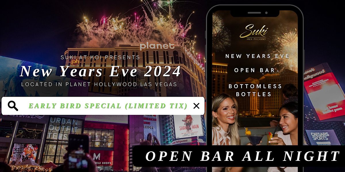 New Years Eve OPEN BAR BottomlessBottles Strip FIREWORKS Viewing Party