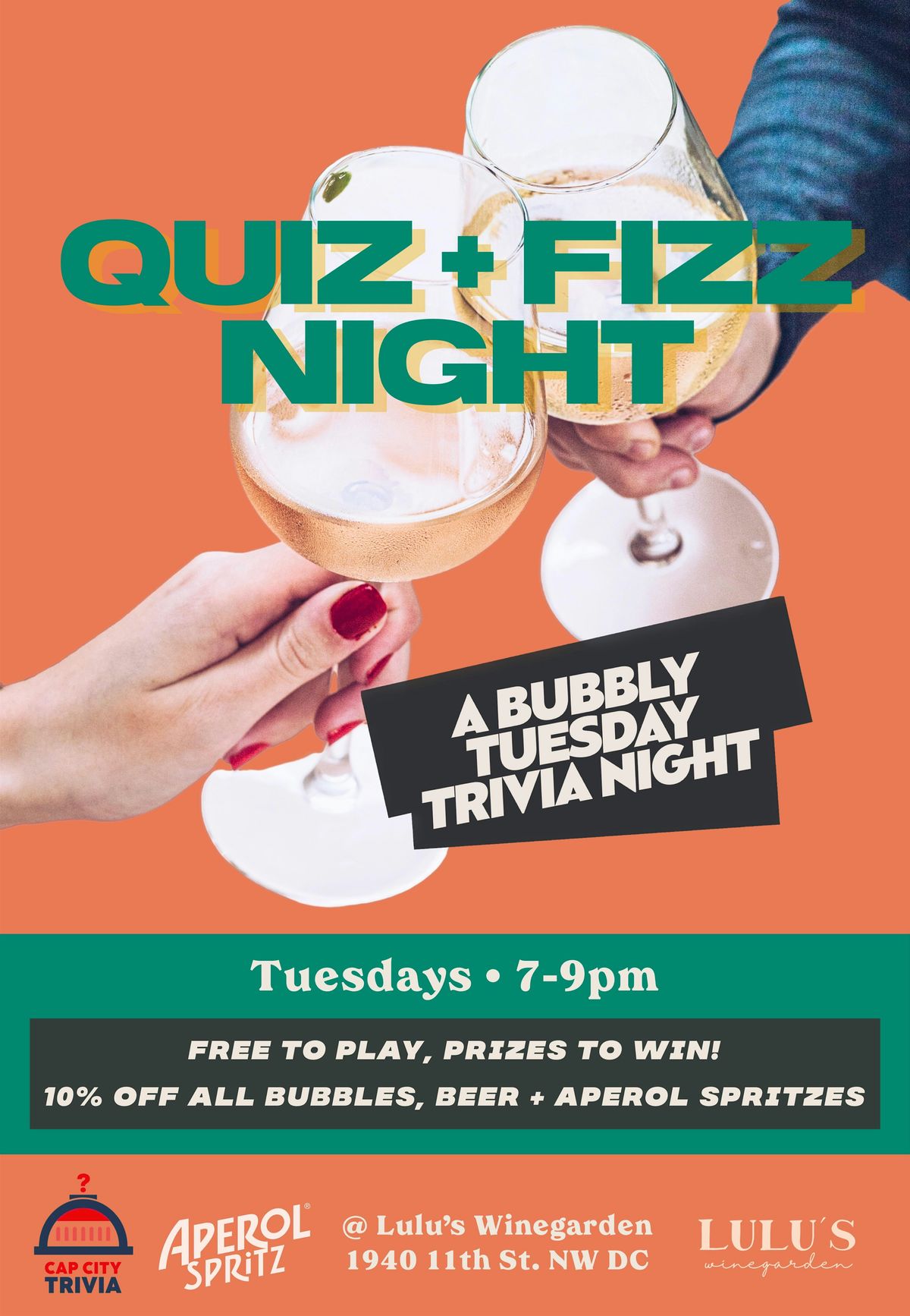 Quiz + Fizz Night: Free Tuesday Trivia at Lulu's Winegarden