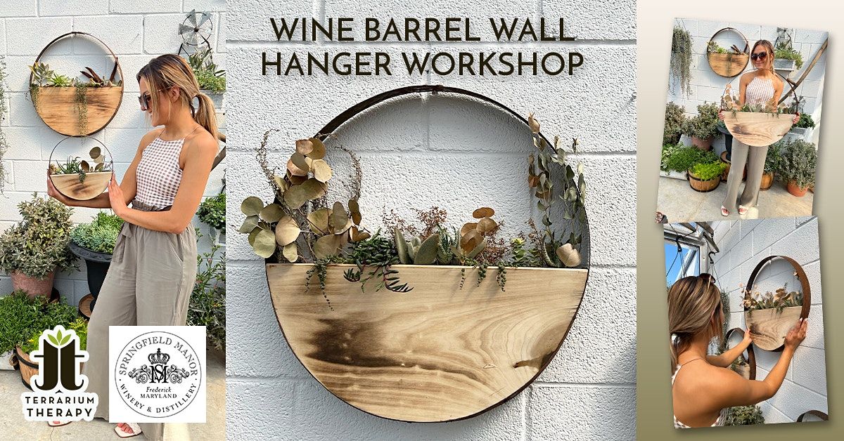 InPerson Wine Barrel Wall Hanger at Springfield Manor! Springfield