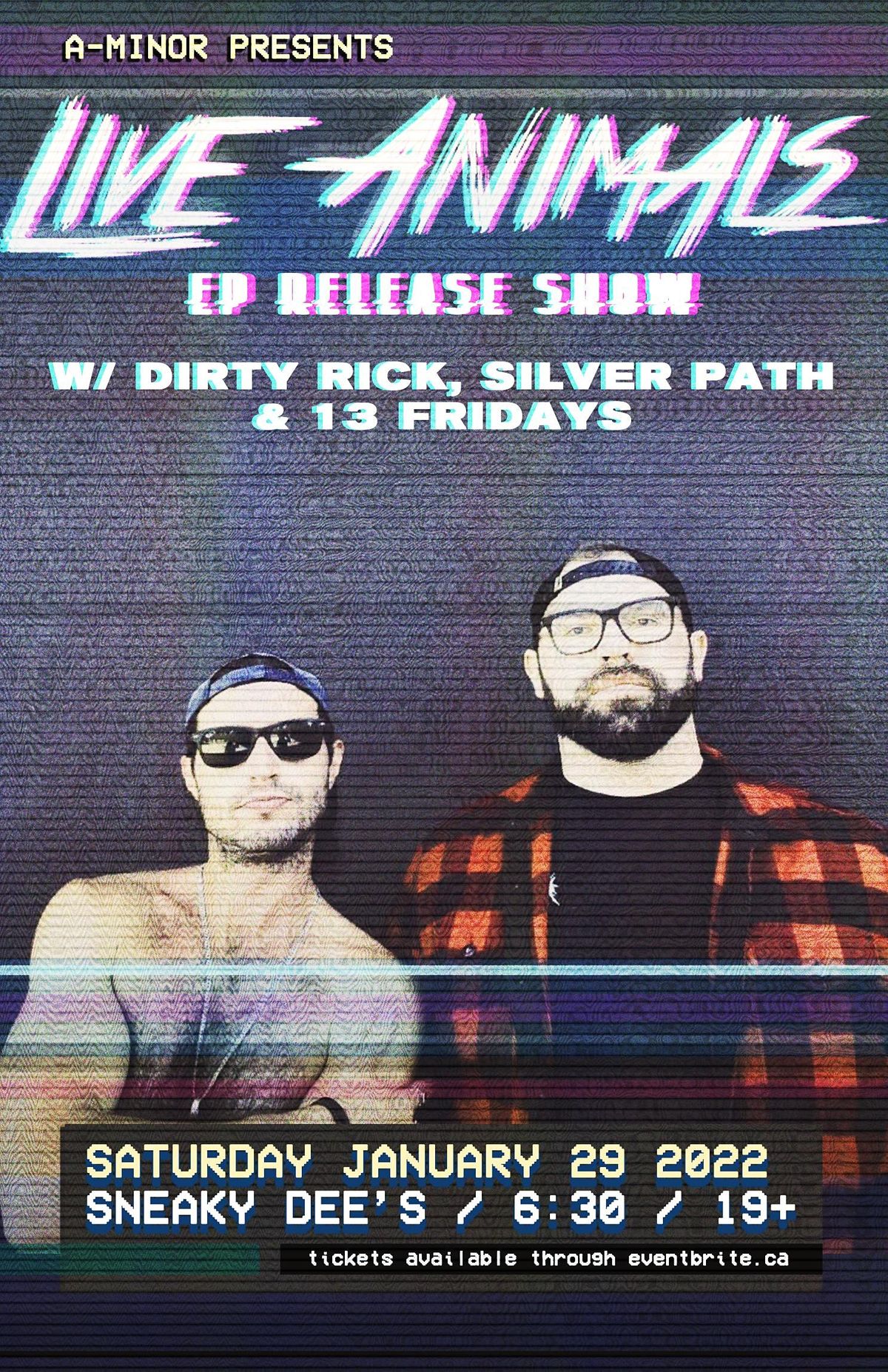 Live Animals EP Release Show w\/ Dirty Rick, Silver Path, & 13 Friday's