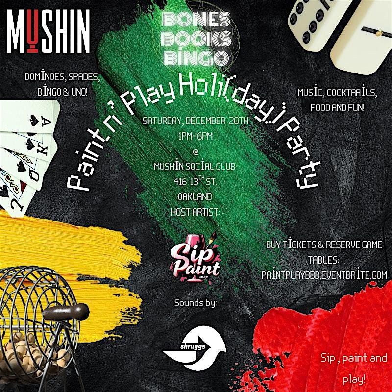 Bones, Books & Bingo Presents: Paint & Play Holi(Day) Party