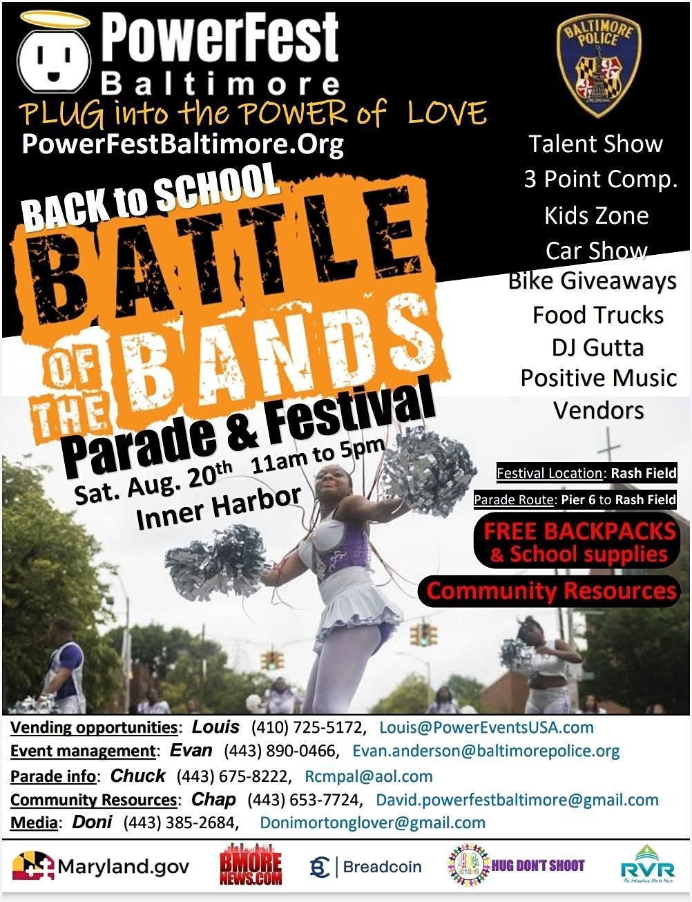 Battle of the Bands Inner Harbor, Baltimore, MD August 20, 2022