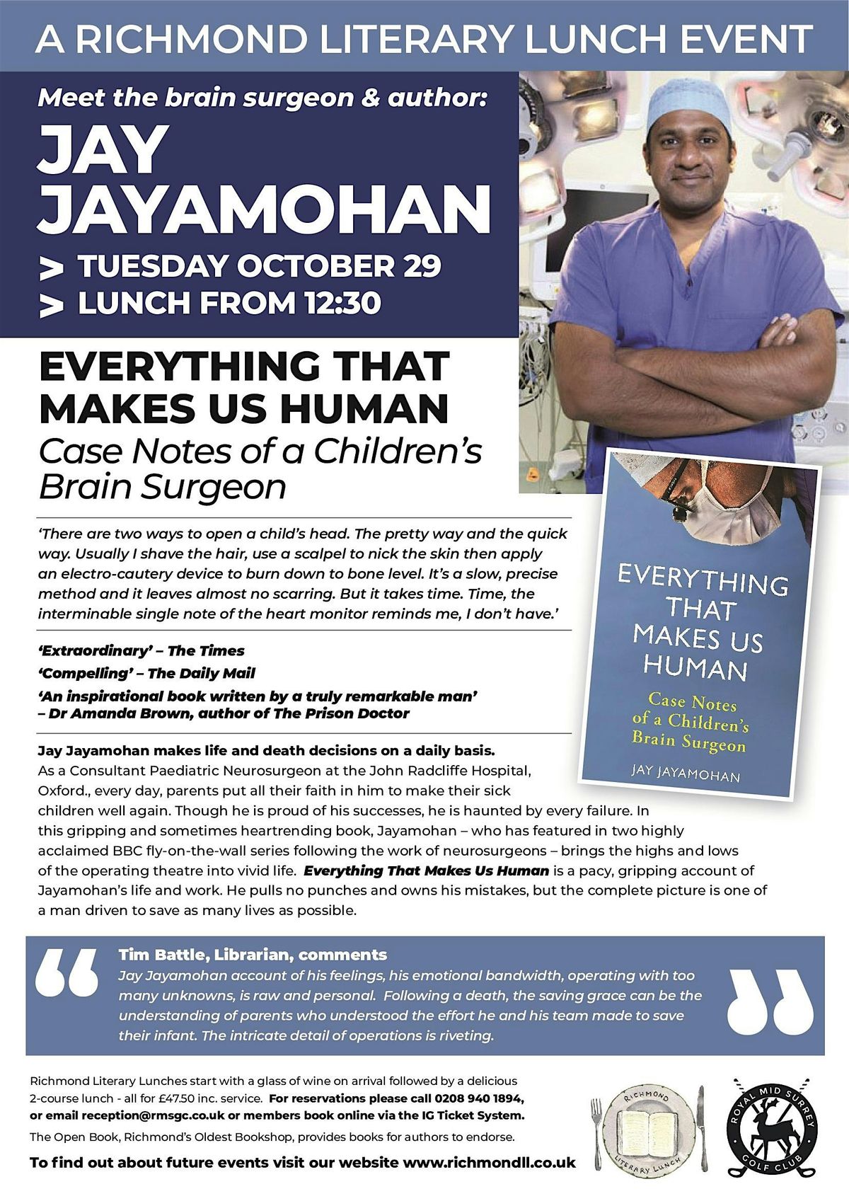 Literary Lunch - Jay Jayamohan