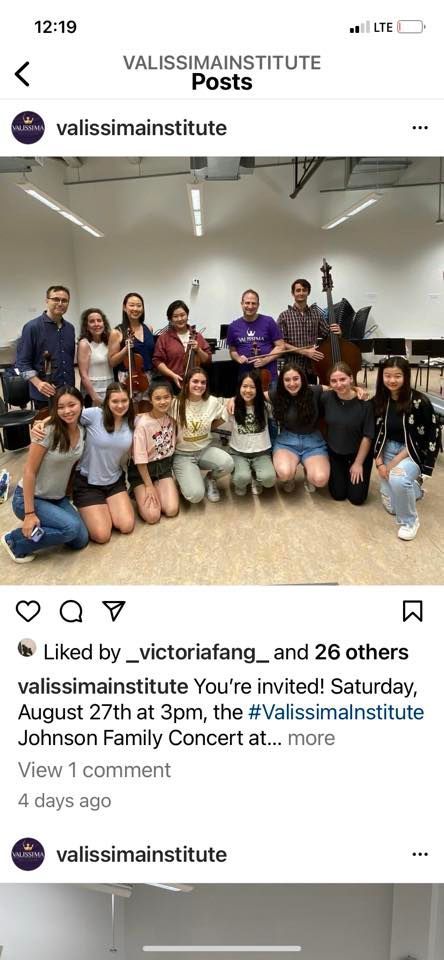 Classical music concert by Valissima Institute