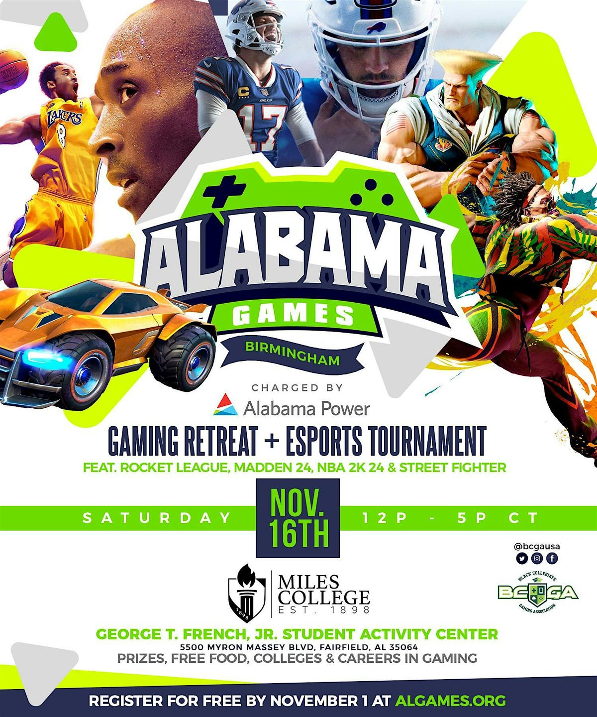 Birmingham Games 2024 5500 Myron Massey Blvd, Fairfield, AL