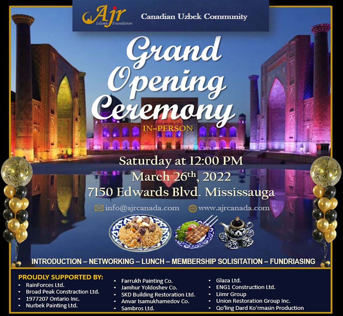 AJRCanada Grand Opening Ceremony 7150 Edwards Blvd, Mississauga, ON