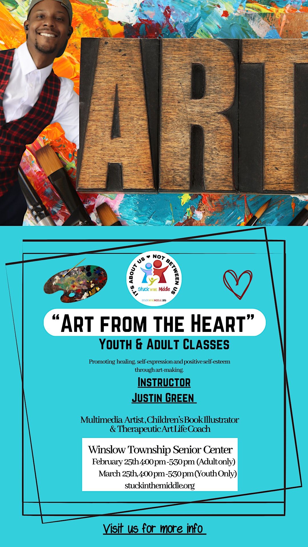 Art From The Heart Bud Duble Senior Center, Atco, NJ February 25, 2023