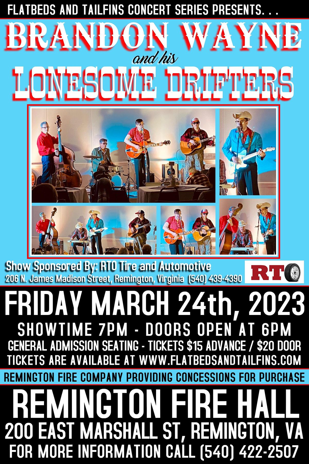 Brandon Wayne and His Lonesome Drifters Remington, VA Remington