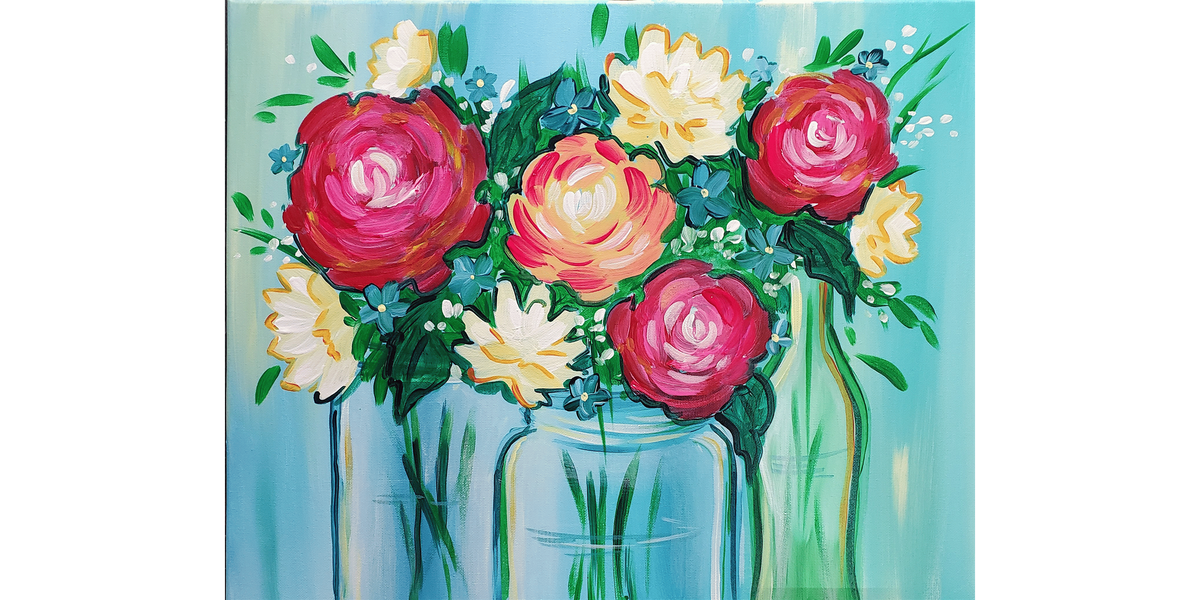 Mason Jar Bouquet - Paint and Sip in Tyler | Classpop!\u2122