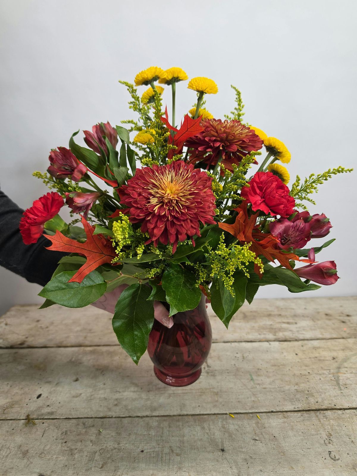 Flower Falling Layout Fall Vase Workshop at Keefe's Flowers, Casper on 14th November, 2026