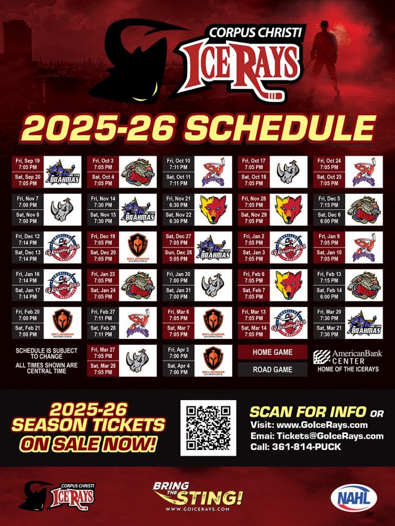 Odessa Jackalopes at Corpus Christi IceRays at American Bank Center