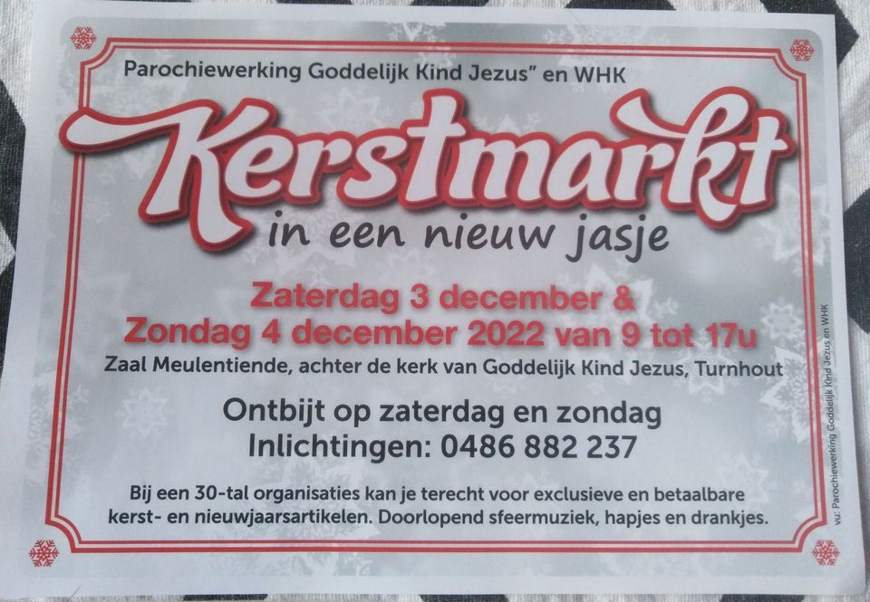 Kerstmarkt 2022 Zaal Meuletiende, Turnhout, AN December 3, 2022