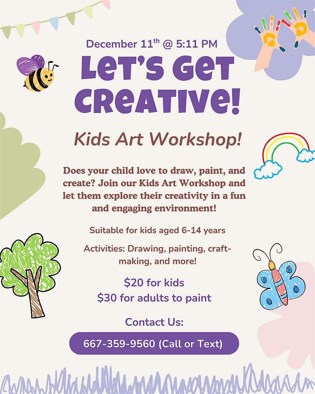 Kids Creative Activities @ Baltimore's BEST Art Gallery!