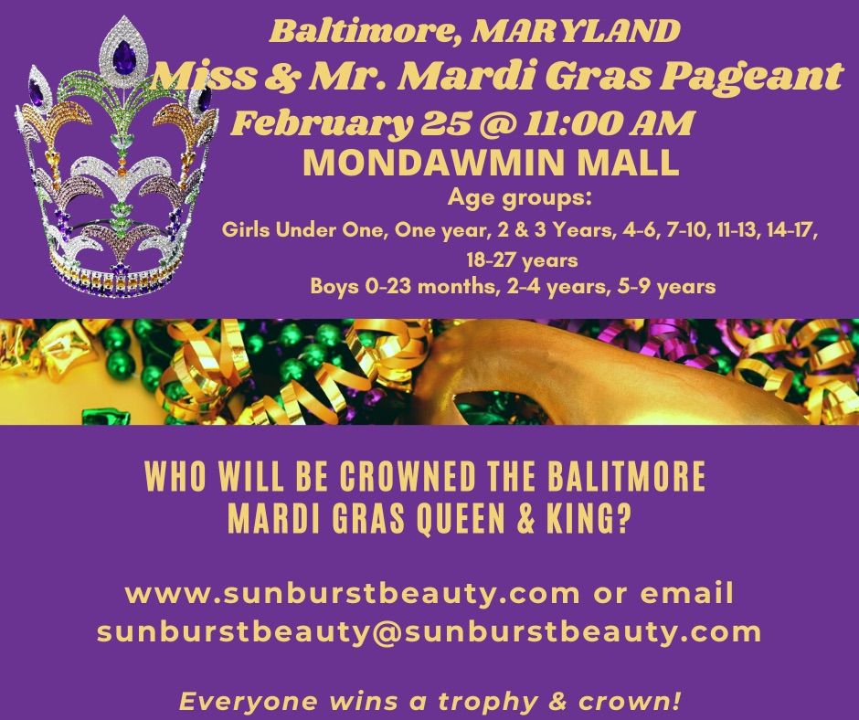 Mardi Gras Pageant in Baltimore at Mondawmin Mall Mondawmin Mall