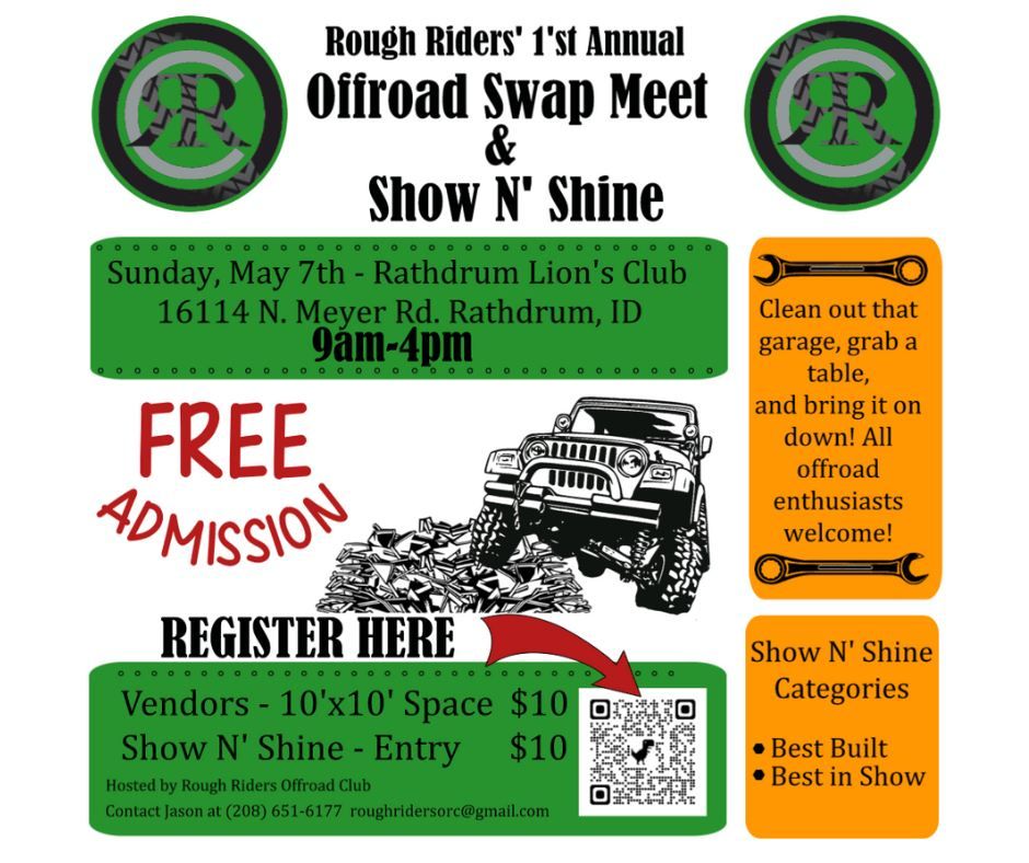 Rough Riders 1st Annual Off Road Swap Meet and Show n Shine 16114 N