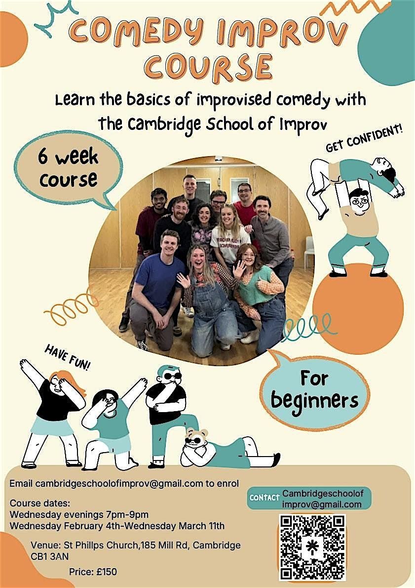 Beginners comedy Improv 6 week course (Wednesday evenings)