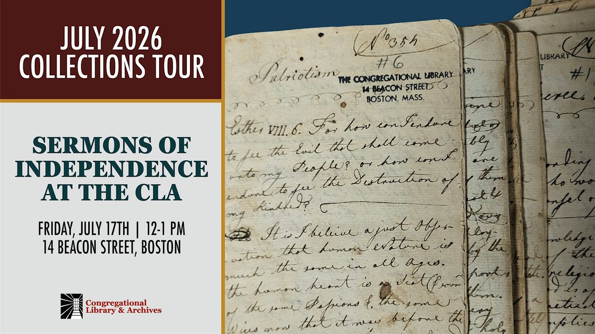 Sermons of Independence at the Congregational Library & Archives