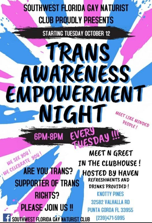 Southwest Florida Gay Naturist Club's Event