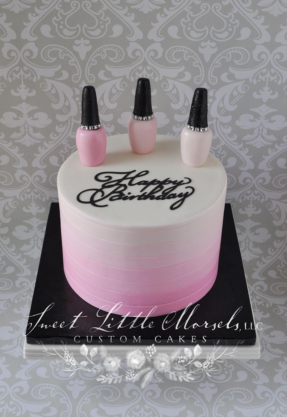 Fondant with Ombre Stripes Cake Decorating Class | Fran's Cake & Candy ...