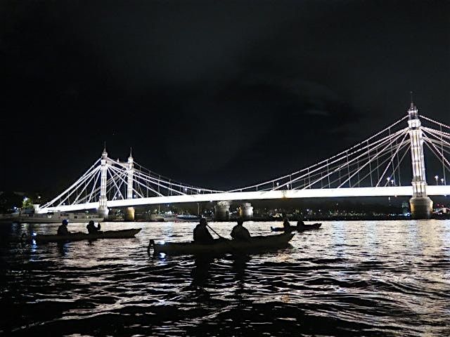 Night Bus ( Kayaking Battersea to Greenwich by night).