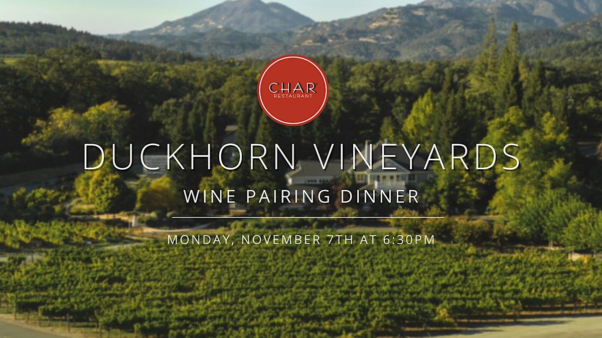 Duckhorn Vineyards Wine Dinner