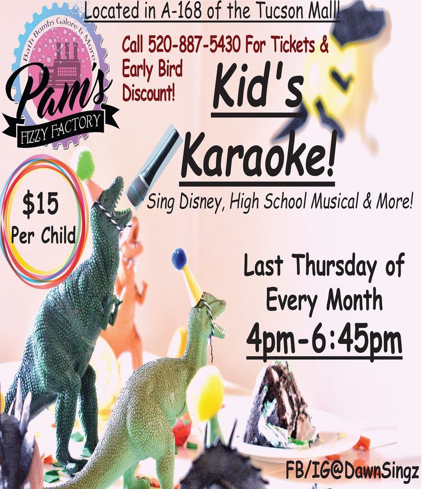 ?Kids ?Karaoke at ?Pams Fizzy Factory! Pam's Fizzy Factory Kid’s Spa