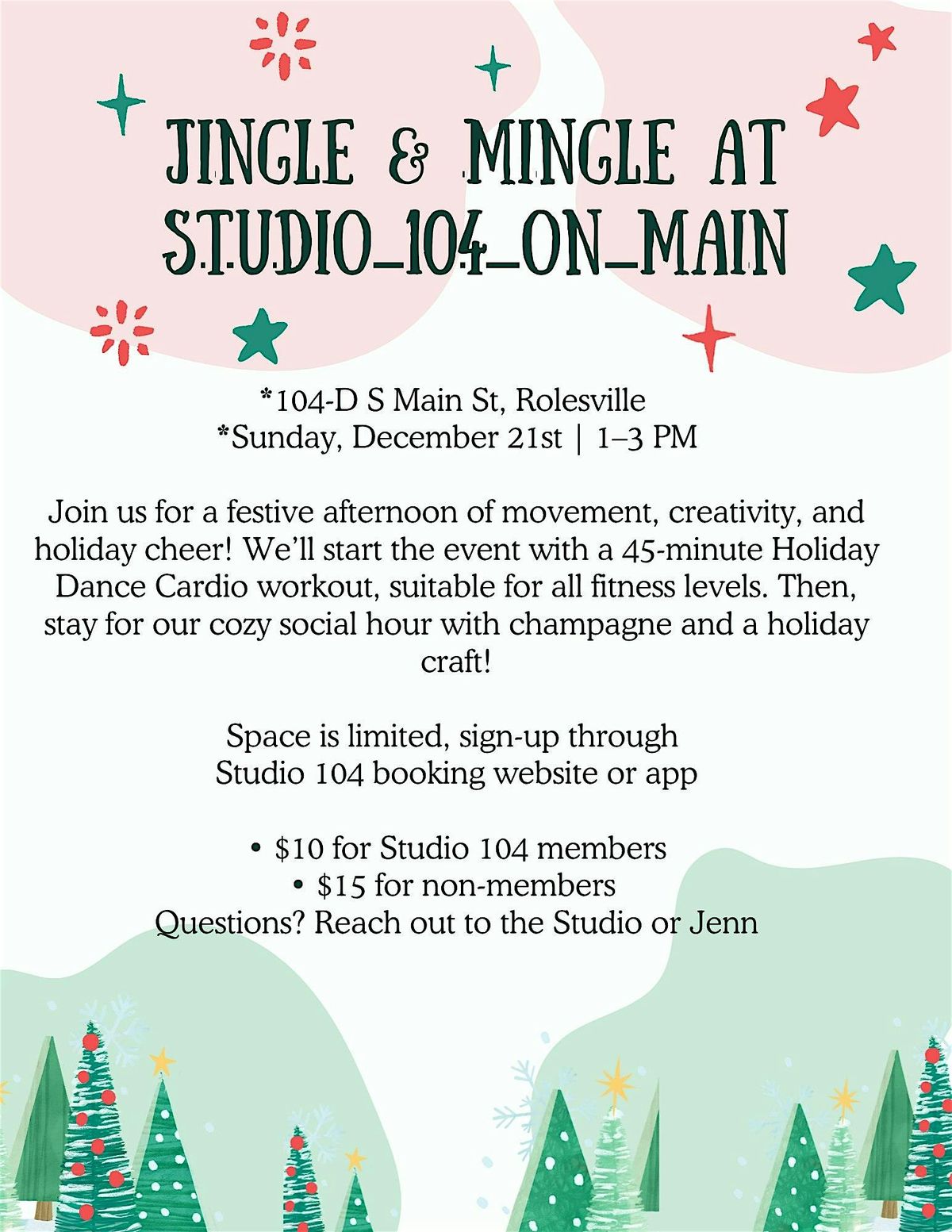 Jingle & Mingle at Studio 104 on Main