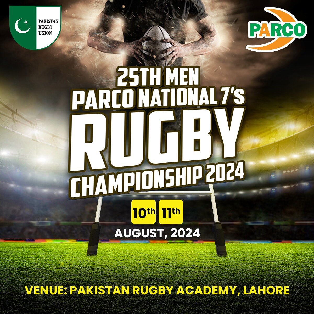 PRU National Parco 7s 2024 Pakistan Rugby Academy, Lahore, PB